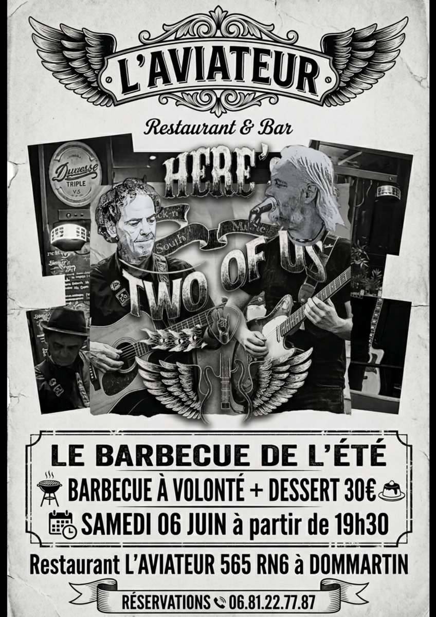 Evenements - L'Aviateur - restaurant DOMMARTIN - meilleur restaurant DOMMARTIN