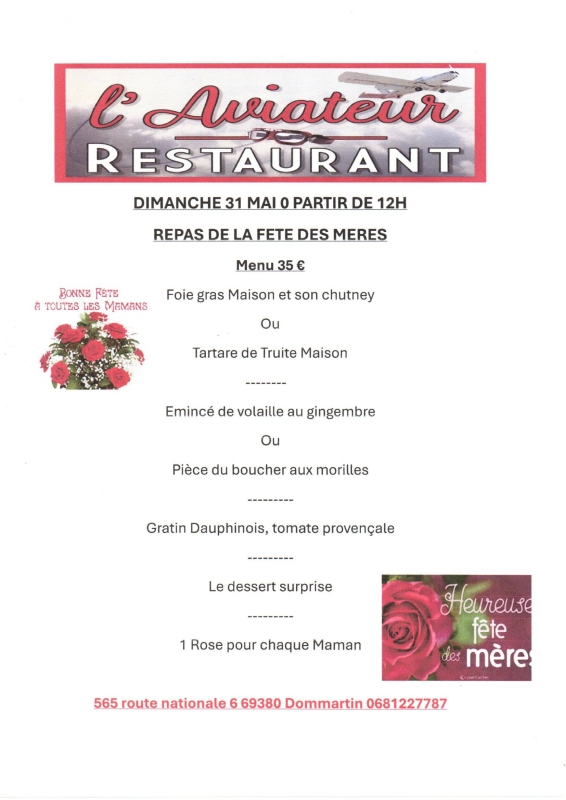 L'Aviateur - restaurant DOMMARTIN - Restaurant rn6